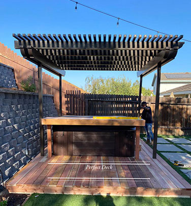 Cedar Decking in Glendale